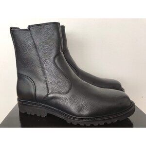 Size 11 EEE Mens Allen Edmonds Discovery Leather Black Moto Boot Extralight Sole